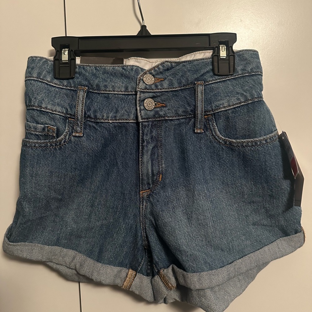 New Banana Republic  High Rise Denim Short Womens Size 00/24 PETITE  3” Inseam